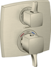 Hansgrohe Ecostat Classic Thermostatic Trim with Volume Control and Diverter, Square