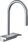 Hansgrohe Aquno Select HighArc Kitchen Faucet, 3-Spray Pull-Down, 1.75 GPM
