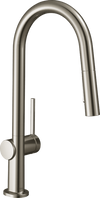 Hansgrohe Talis N HighArc Kitchen Faucet, A-Style 2-Spray Pull-Down, 1.75 GPM