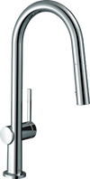 Hansgrohe Talis N HighArc Kitchen Faucet, A-Style 2-Spray Pull-Down, 1.75 GPM