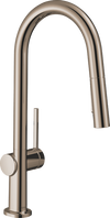 Hansgrohe Talis N HighArc Kitchen Faucet, A-Style 2-Spray Pull-Down, 1.75 GPM