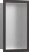 Hansgrohe XtraStoris Individual Wall Niche Brushed Stainless Steel with Design Frame 12"x 6"x 4"