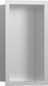 Hansgrohe XtraStoris Individual Wall Niche Brushed Stainless Steel with Design Frame 12"x 6"x 4"