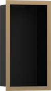 Hansgrohe XtraStoris Individual Wall Niche Matte Black with Design Frame 12"x 6"x 4"