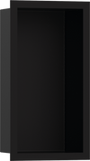 Hansgrohe XtraStoris Individual Wall Niche Matte Black with Design Frame 12"x 6"x 4"