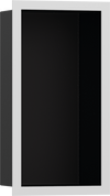 Hansgrohe XtraStoris Individual Wall Niche Matte Black with Design Frame 12"x 6"x 4"