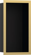 Hansgrohe XtraStoris Individual Wall Niche Matte Black with Design Frame 12"x 6"x 4"