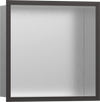 Hansgrohe XtraStoris Individual Wall Niche Brushed Stainless Steel with Design Frame 12"x 12"x 4"