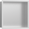Hansgrohe XtraStoris Individual Wall Niche Brushed Stainless Steel with Design Frame 12"x 12"x 4"