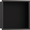 Hansgrohe XtraStoris Individual Wall Niche Matte Black with Design Frame 12"x 12"x 4"