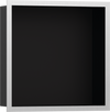 Hansgrohe XtraStoris Individual Wall Niche Matte Black with Design Frame 12"x 12"x 4"