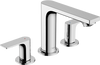 Hansgrohe Rebris E Widespread Faucet 110, with Pop-Up Drain, 1.2 GPM
