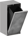 Hansgrohe XtraStoris Rock Recessed Trash Bin with Tileable Door
