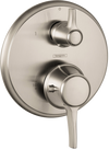 Hansgrohe Ecostat Classic Thermostatic Trim with Volume Control, Round