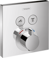 Hansgrohe ShowerSelect Thermostatic Trim for 2 Functions, Square