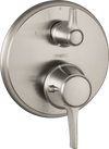Hansgrohe Ecostat Classic Thermostatic Trim with Volume Control and Diverter, Round