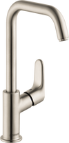 Hansgrohe Focus Single-Hole Faucet 240 with Swivel Spout and Pop-Up Drain, 1.2 GPM