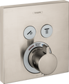 Hansgrohe ShowerSelect Thermostatic Trim for 2 Functions, Square
