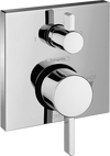 Hansgrohe Ecostat Pressure Balance Trim S Square with Diverter