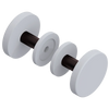 Rubinet Shower Door Knob (set) Matt White