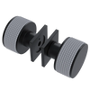 Rubinet Shower Door Knob (set) Matt Black