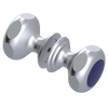 Rubinet Shower Door Knob (set) Satin Chrome