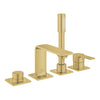 Allure New 4-Hole Single-Handle Deck Mount Roman Tub Faucet With 1.75 Gpm Hand Shower - Golzar Home