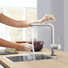 Grohe Minta Single-Handle Pull-Out Kitchen Faucet Single Spray 1.75 Gpm - Golzar Home