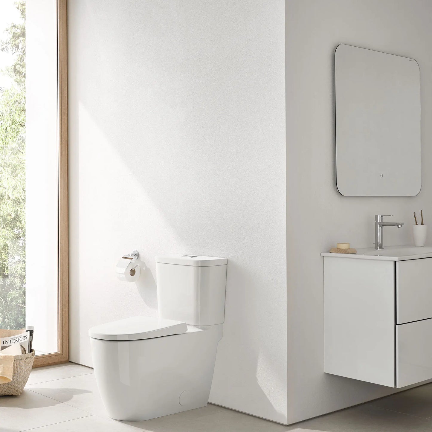 Essence Two-Piece Right Height Elongated Single Flush Toilet 1.28 Gpf