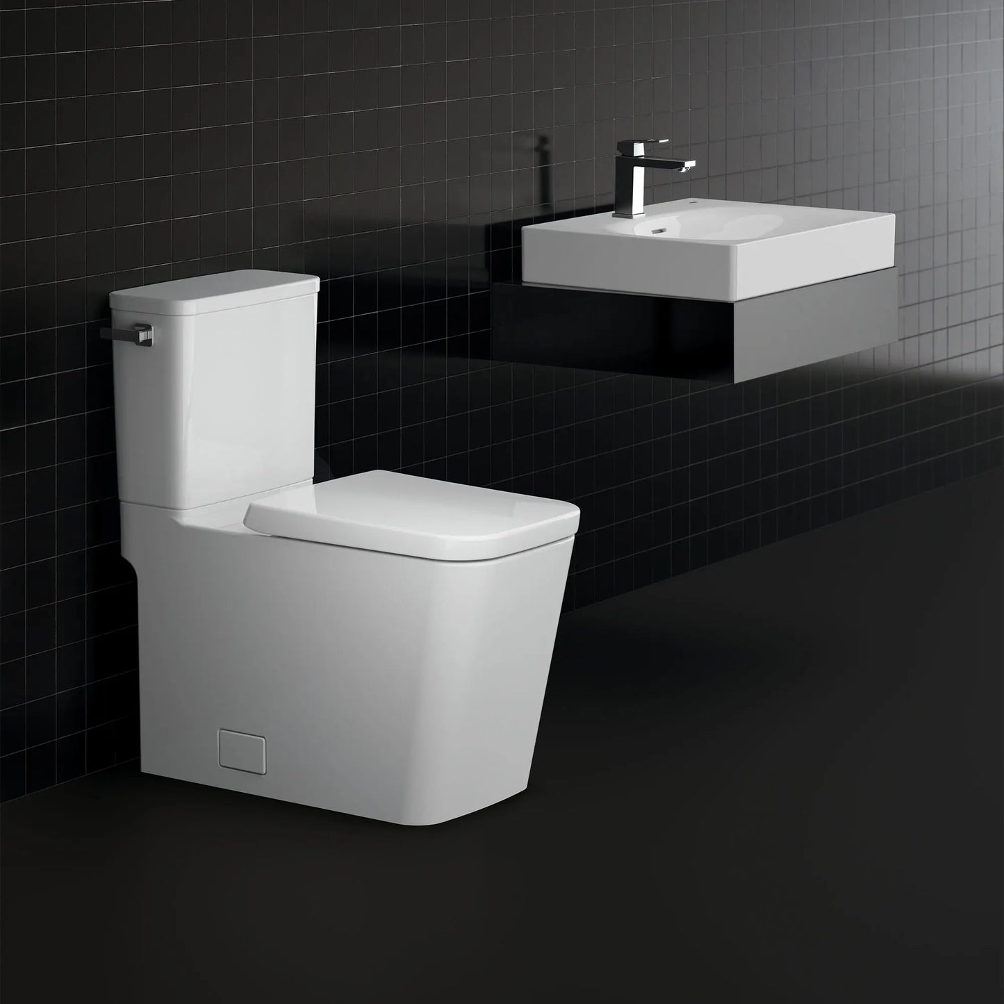 Grohe Eurocube Two-Piece Right Height Elongated Single Flush Toilet 1.28 GPF