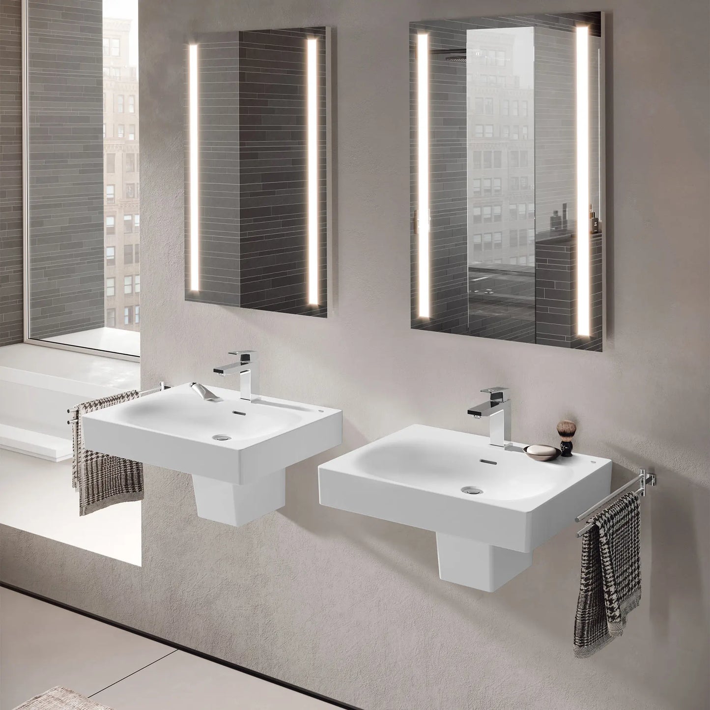 Grohe EUROCUBE® Wall Mount 24” Bathroom Sink, 3-Hole