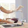 Grohe Minta Single-Handle Pull-Out Kitchen Faucet Single Spray 1.75 Gpm - Golzar Home