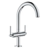 Grohe Atrio New Single Hole Two-Handle L-Size Bathroom Faucet, 1.2 Gpm