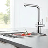 Grohe Blue Single-Handle Pull-Out Kitchen Faucet With Chilled And Sparkling Water 1.75 Gpm - Golzar Home