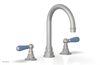 JAMESTOWN Widespread Faucet - High Spout - Lever Handle with "Light Blue" Accents 165-04
