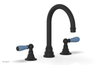 JAMESTOWN Widespread Faucet - High Spout - Lever Handle with "Light Blue" Accents 165-04