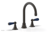 JAMESTOWN Widespread Faucet - High Spout - Lever Handle with "Navy Blue" Accents 165-04