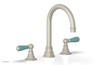 JAMESTOWN Widespread Faucet - High Spout - Lever Handle with "Turqoise" Accents 165-04