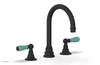 JAMESTOWN Widespread Faucet - High Spout - Lever Handle with "Turqoise" Accents 165-04