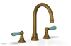 JAMESTOWN Widespread Faucet - High Spout - Lever Handle with "Turqoise" Accents 165-04