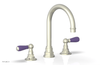 JAMESTOWN Widespread Faucet - High Spout - Lever Handle with "Purple" Accents 165-04