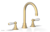 JAMESTOWN Widespread Faucet - High Spout - Lever Handle with "White" Accents 165-04