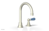 JAMESTOWN Single Handle Faucet - High Spout - Lever Handle with "Light Blue" Accents 165-06