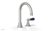 JAMESTOWN Single Handle Faucet - High Spout - Lever Handle with "Navy Blue" Accents 165-06