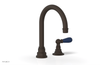 JAMESTOWN Single Handle Faucet - High Spout - Lever Handle with "Navy Blue" Accents 165-06