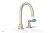 JAMESTOWN Single Handle Faucet - High Spout - Lever Handle with "Turqoise" Accents 165-06