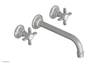 JAMESTOWN Wall Lavatory Set - 10" Spout - Cross Handle 165-11-10