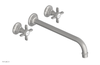 JAMESTOWN Wall Lavatory Set - 12" Spout - Cross Handle 165-11-12