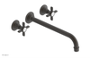JAMESTOWN Wall Lavatory Set - 12" Spout - Cross Handle 165-11-12