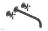 JAMESTOWN Wall Lavatory Set - 12" Spout - Cross Handle 165-11-12